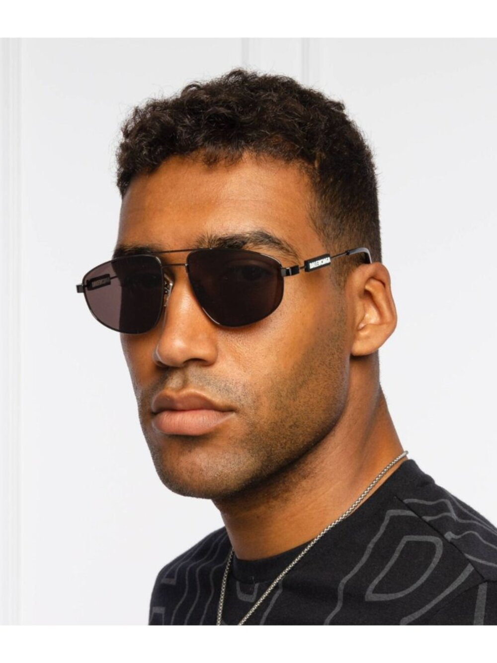 NEW BALENCIAGA BB0115S 001 SUNGLASSES BLACK PILOT UNISEX EYEWEAR BALENCIAGA - Picture 1 of 11